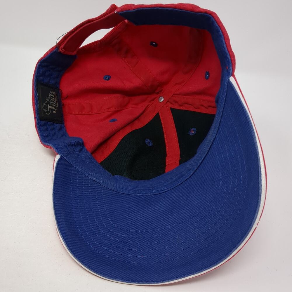 Ruby Falls Strapback Baseball Cap Red One Size Ad… - image 7